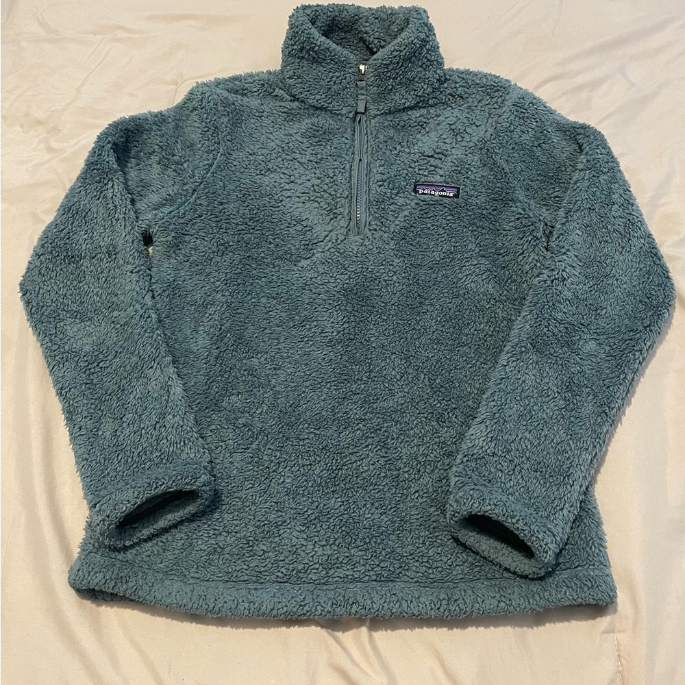 Patagonia Turquoise High Pile/Teddy Bear Fleece Jacket XS - Picture 1 of 5